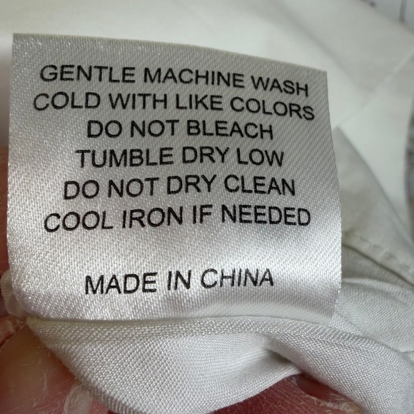 Katie Kime Yellow Daffodil Floral Tunic Dress White Contrast Trim Small Spring - Picture 14 of 14